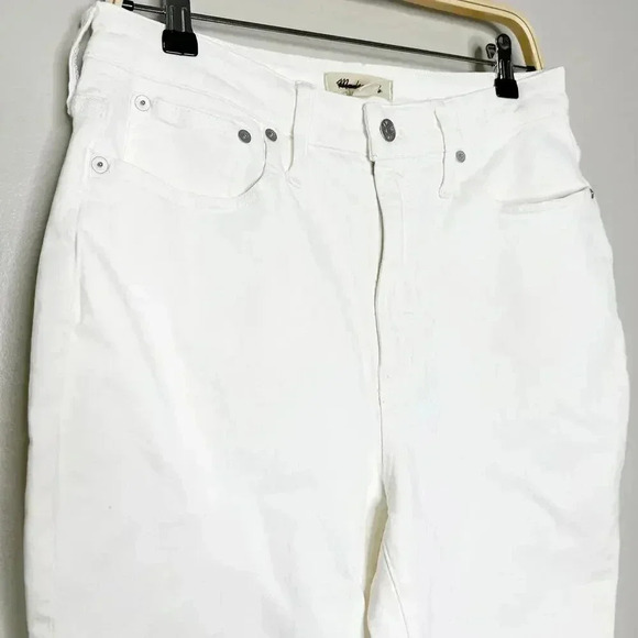 Madewell Womens Jeans The Curvy Perfect Vintage Tapered Denim White Size 30 - Picture 4 of 9
